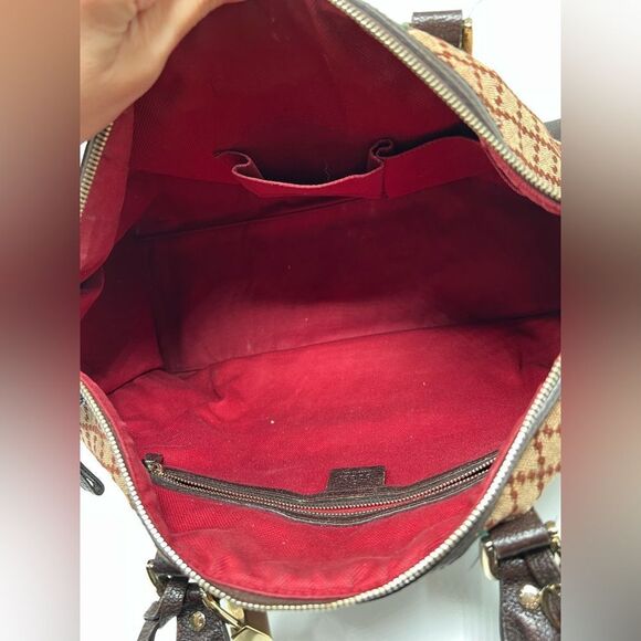 Gucci Web Duffle Bag Diamante Canvas Large - Picture 7 of 12